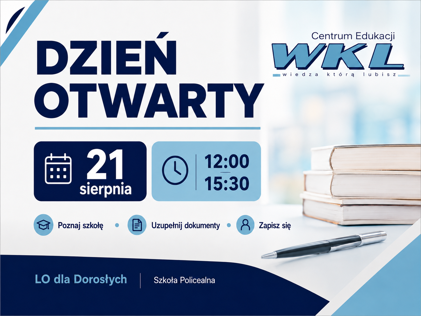 Dzień otwarty w Centrum Edukacji WKL | Liceum dla dorosłych | Szkoła Policealna